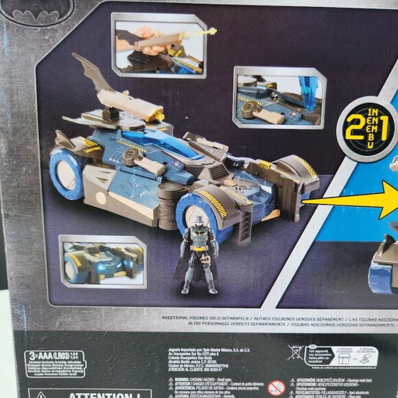 NEW DC Comics Batman Ultimate Transforming Batmobile Playset Toy Figure Glider L - Picture 14 of 15